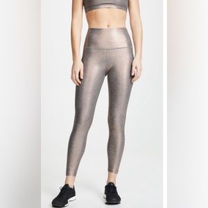 Beyond yoga XS rose gold shimmer leggings